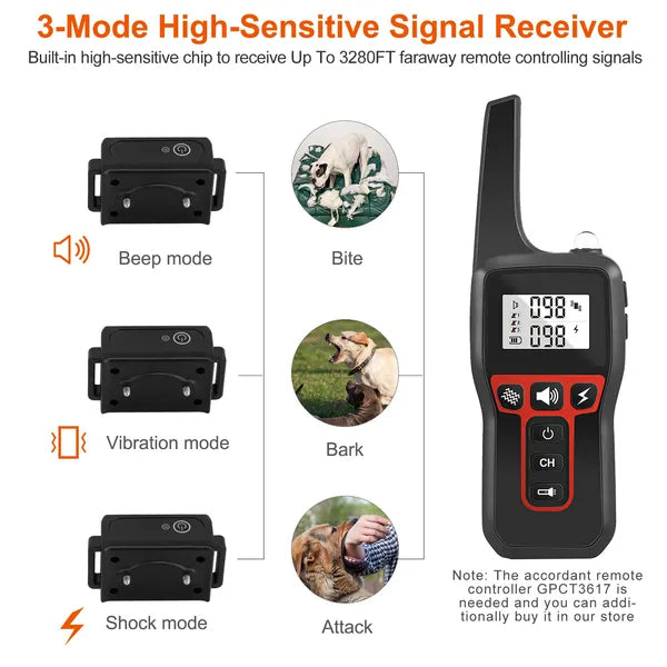 Charge the Dog Training Collar fully before first use.