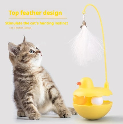 Interactive Cat Toy duck shape design
