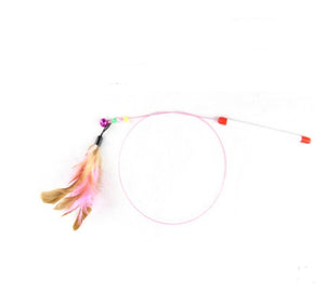 Funny Cat Stick Toy handmade wooden