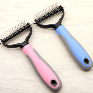 Dog Knot Comb ergonomic handle