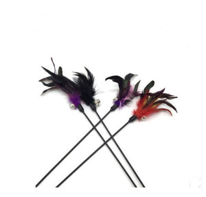 Funny Cat Stick Toy handmade wooden