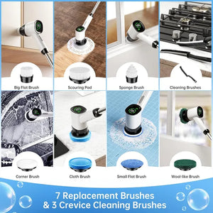 AnyClean Power Scrub Cleaner with brush heads