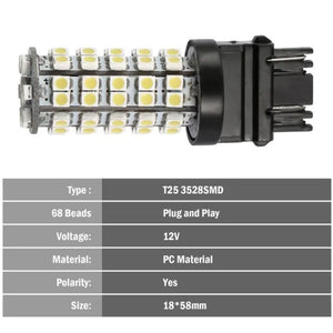 Bright White 6000K Car Light Installed on Car