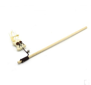 Funny Cat Stick Toy handmade wooden