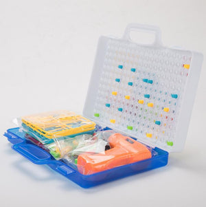 Educational Building Blocks Storage Box with Pieces