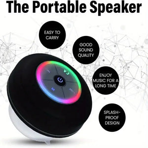 Wireless bathroom speaker button control design
