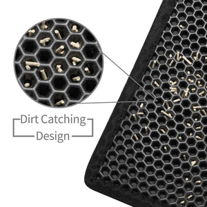 cat litter mat, waterproof and non-slip EVA material