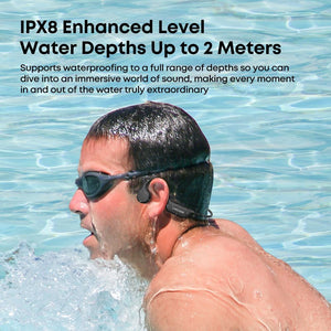 Waterproof Bluetooth Headset IPX8 for swimming