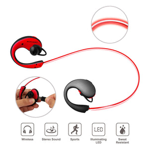 Wireless Sports Headsets with LED mic
