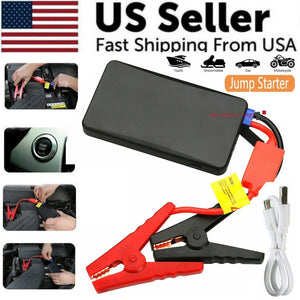Portable Mini Slim Car Starter boosting a car engine