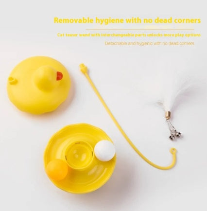 Interactive Cat Toy duck shape design