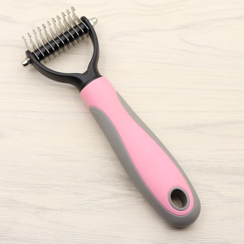 Dog Knot Comb ergonomic handle