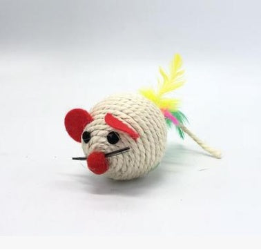 Funny Cat Stick Toy handmade wooden