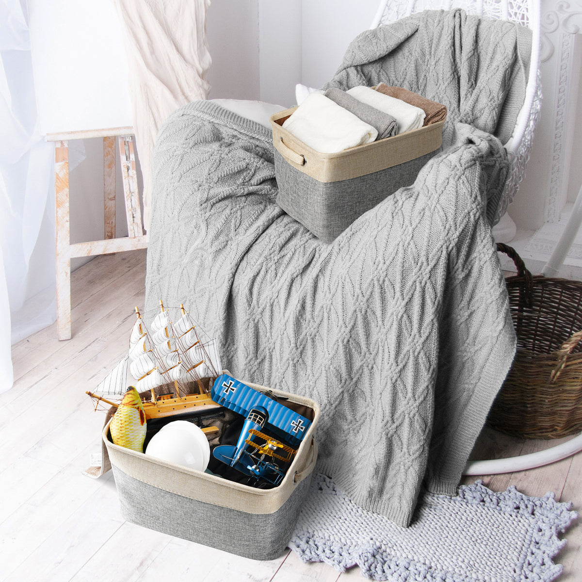 Dog Toy Basket for balls and plush toys