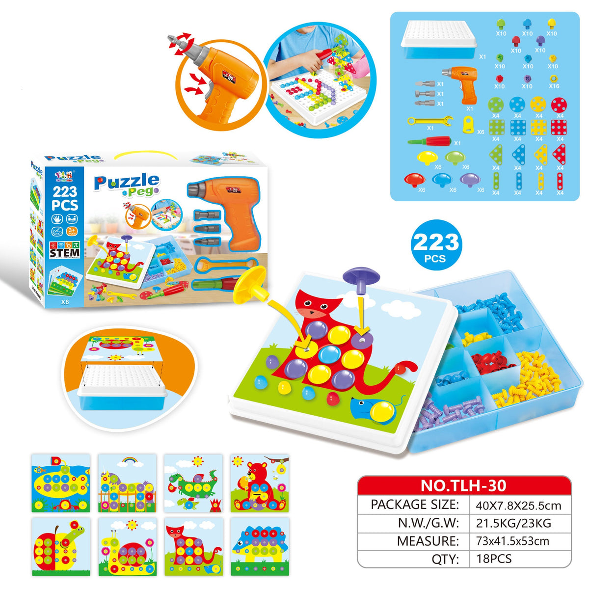 Children Collaborating with Educational Building Blocks