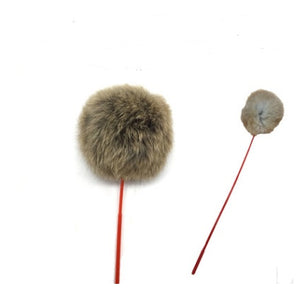 Funny Cat Stick Toy handmade wooden