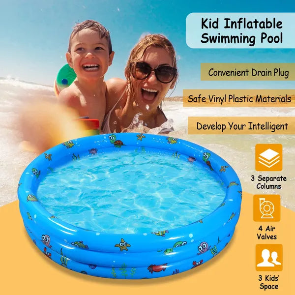 Inflatable Swimming Pool Quick Setup and Foldable