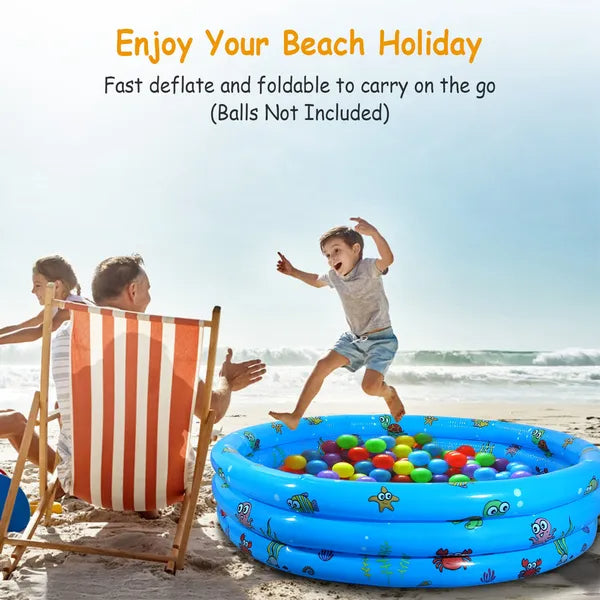 Inflatable Swimming Pool Bright and Colorful Design