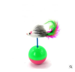Funny Cat Stick Toy handmade wooden