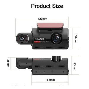 1080P Dual Lens Car DVR Installed on Vehicle