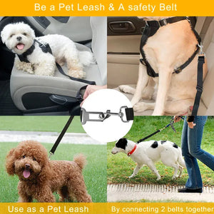 Dog Seat Belt Leash adjustable for safety