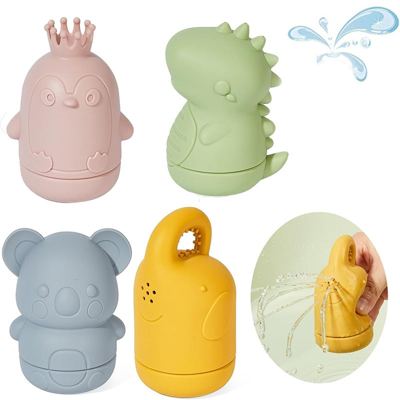 Baby Water Shower Toys – Walrus and seahorse squeeze and squirt