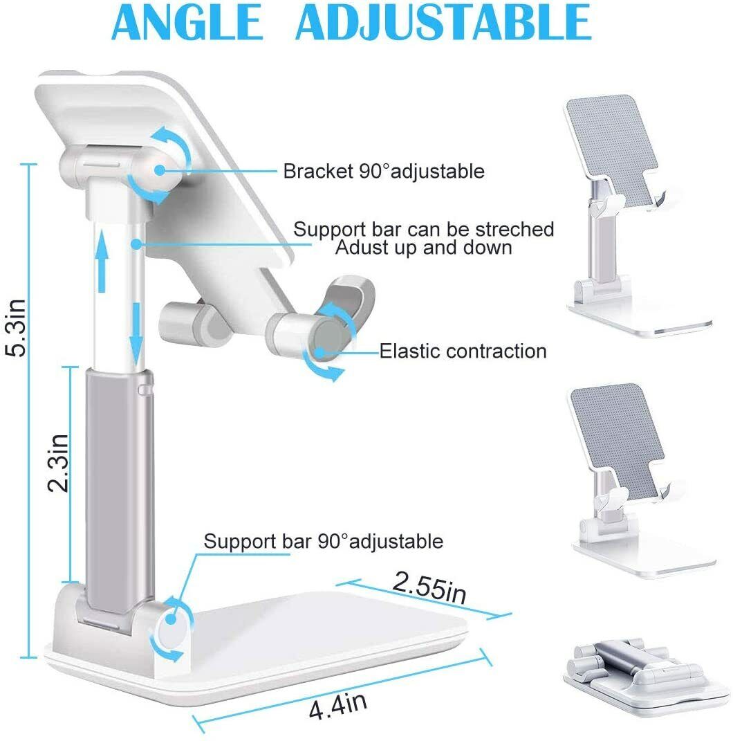 Cell phone stand desktop holder stable base