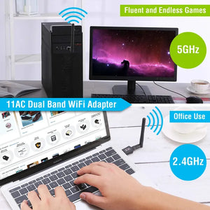 USB WiFi Adapter dual band 2.4G/5G