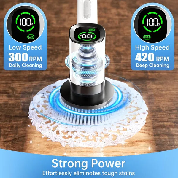 AnyClean Power Scrub Cleaner adjustable extension rod