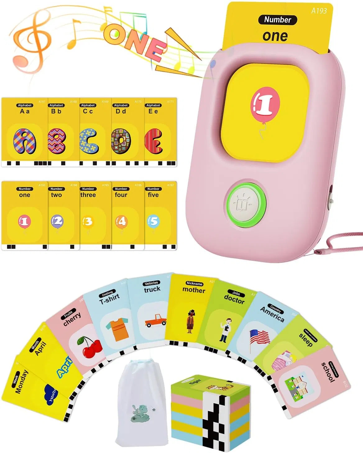 Talking Flash Cards Interactive Card Reader for Toddlers