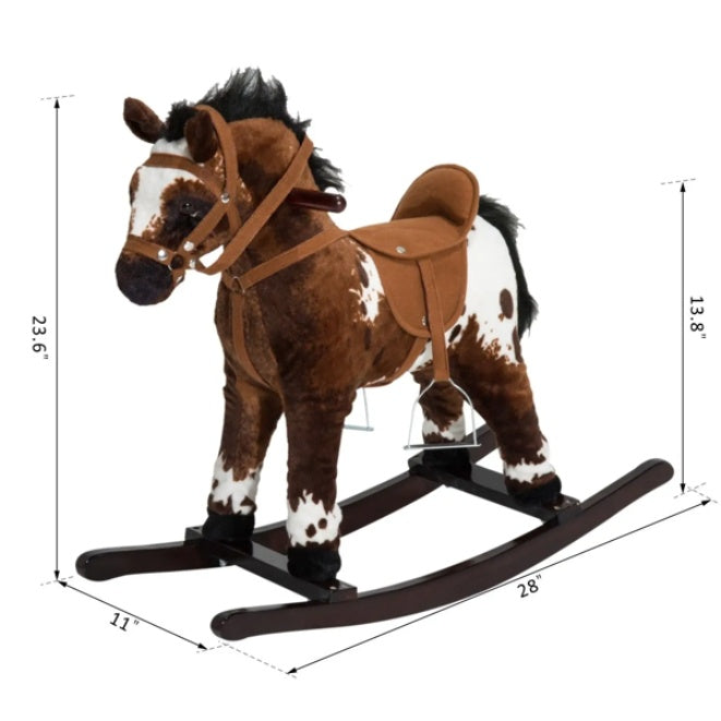 Kids Rocking Horse – Includes 2 AA batteries and assembly manual