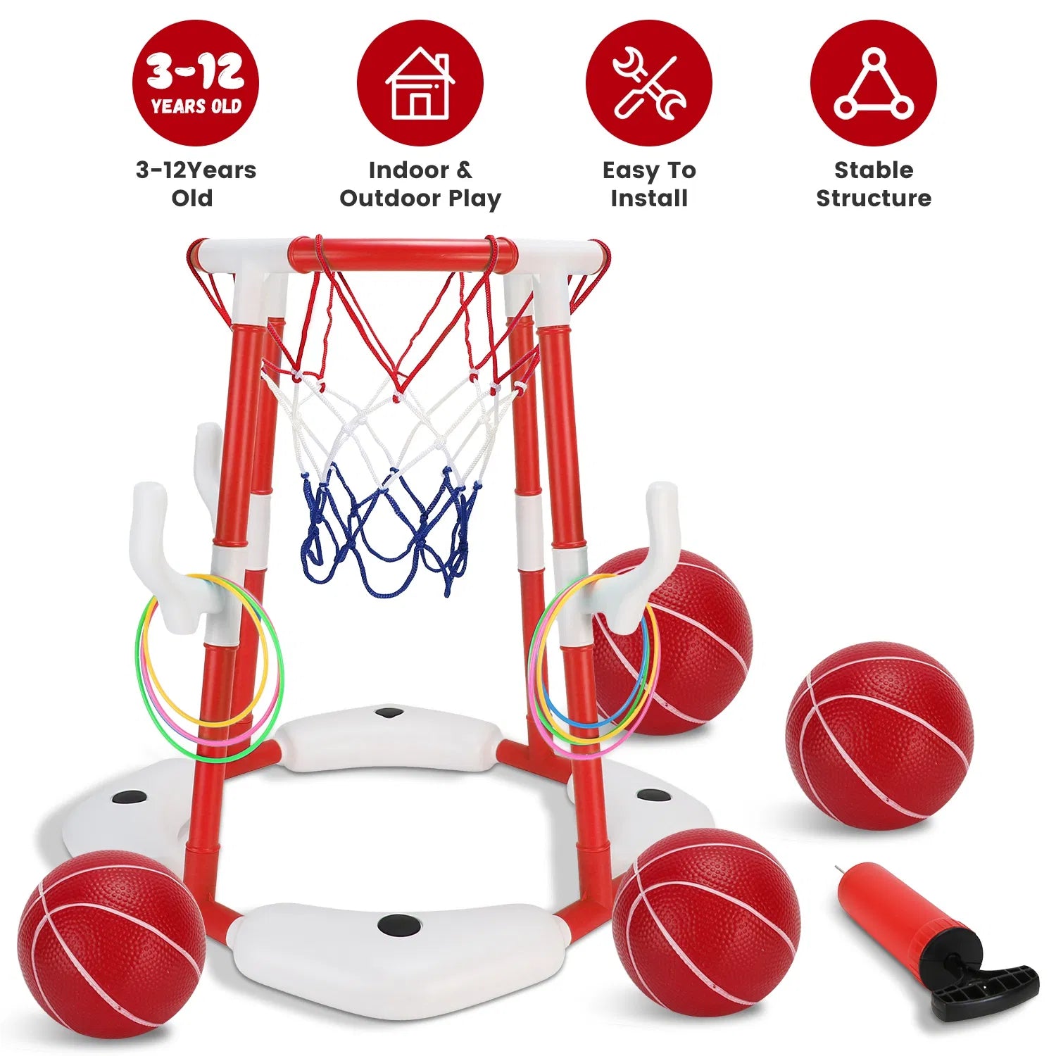 Floating Pool Basketball Game – Complete Set