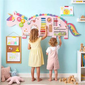 Dinosaur Activity Wall Wooden Sensory Toy