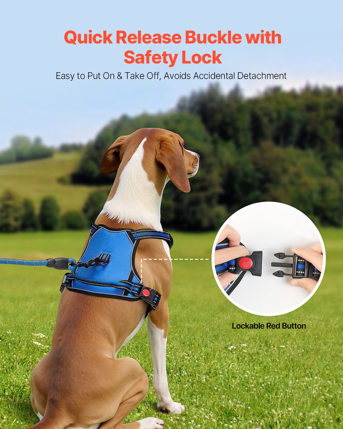No-Pull Dog Harness large adjustable vest