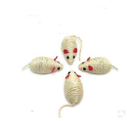 Funny Cat Stick Toy handmade wooden