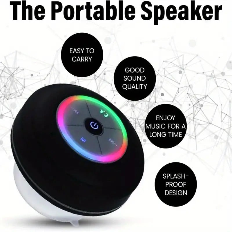 Wireless bathroom speaker button control design