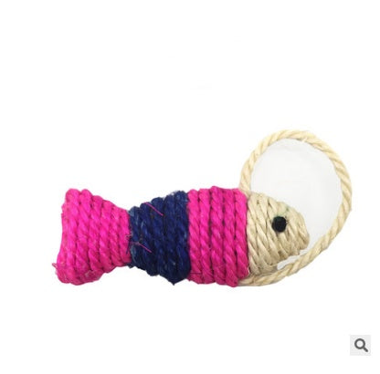 Funny Cat Stick Toy handmade wooden