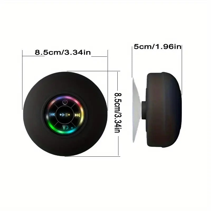 Wireless bathroom speaker USB charging port