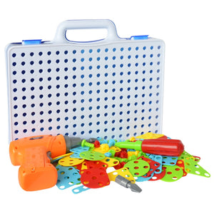 Educational Building Blocks Storage Box with Pieces