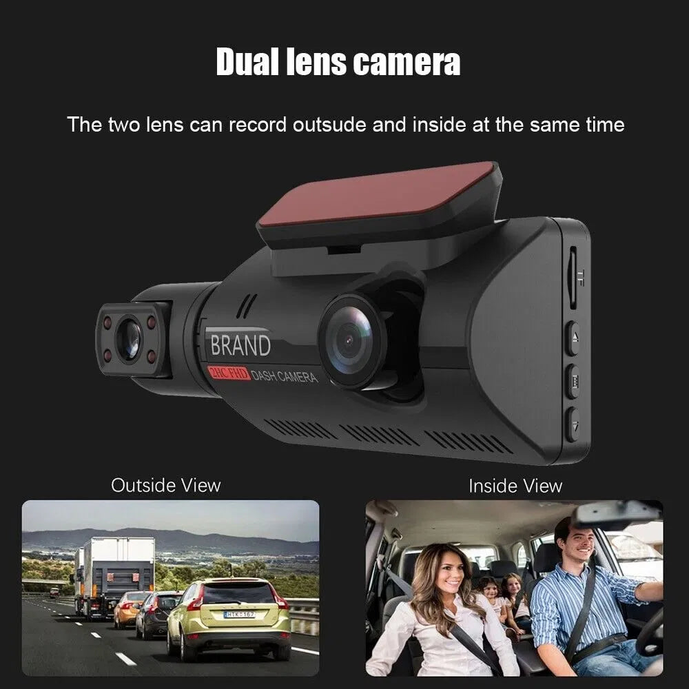 1080P Dual Lens Car DVR Installed on Vehicle