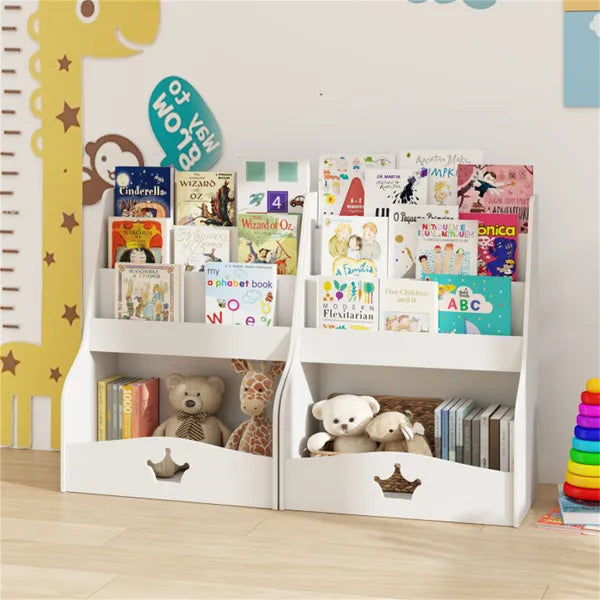 Kids 3-Tier Bookshelf – Versatile use in nursery or classroom