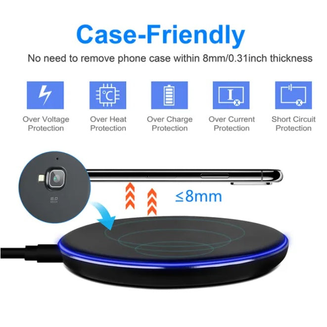 Wireless Charger for smartphones and Qi-enabled devices