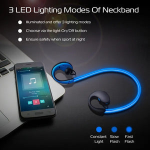 Adjust the neckband for a secure and comfortable fit.