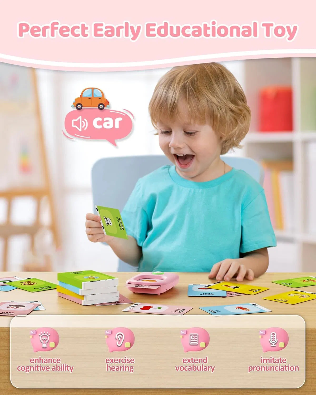 Talking Flash Cards with 224 Sight Words for Toddlers