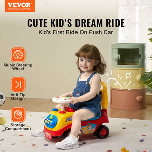 Ride On Push Car – Sturdy PP material with 48.5 lbs/22 kg load capacity