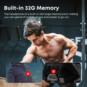 Waterproof Bluetooth Headset with 32GB TF card