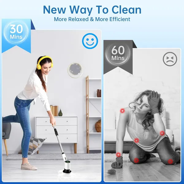AnyClean Power Scrub Cleaner adjustable extension rod