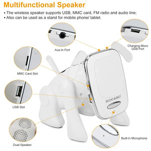 Puppy Dog Wireless Speaker Bluetooth connection