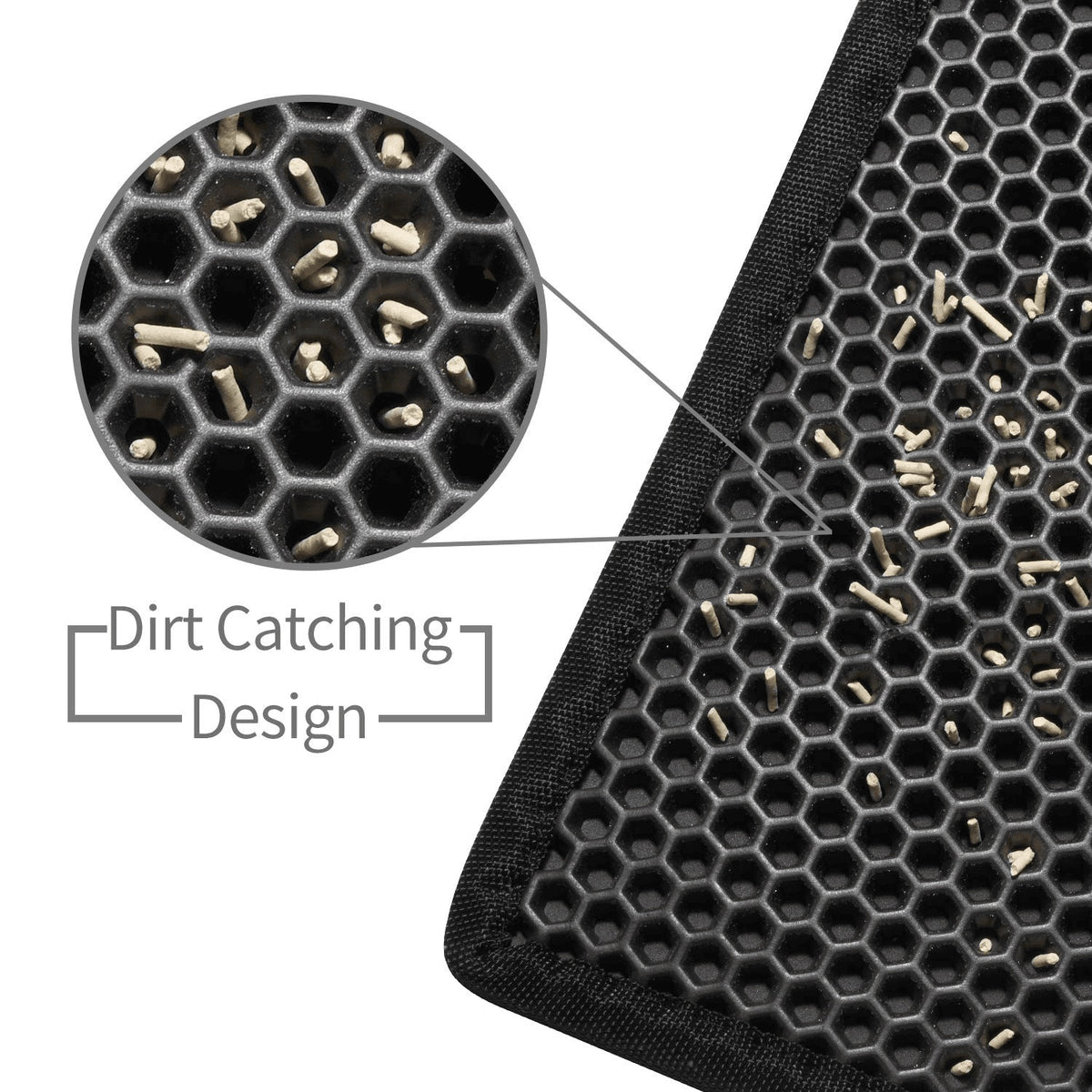 cat litter mat, waterproof and non-slip EVA material