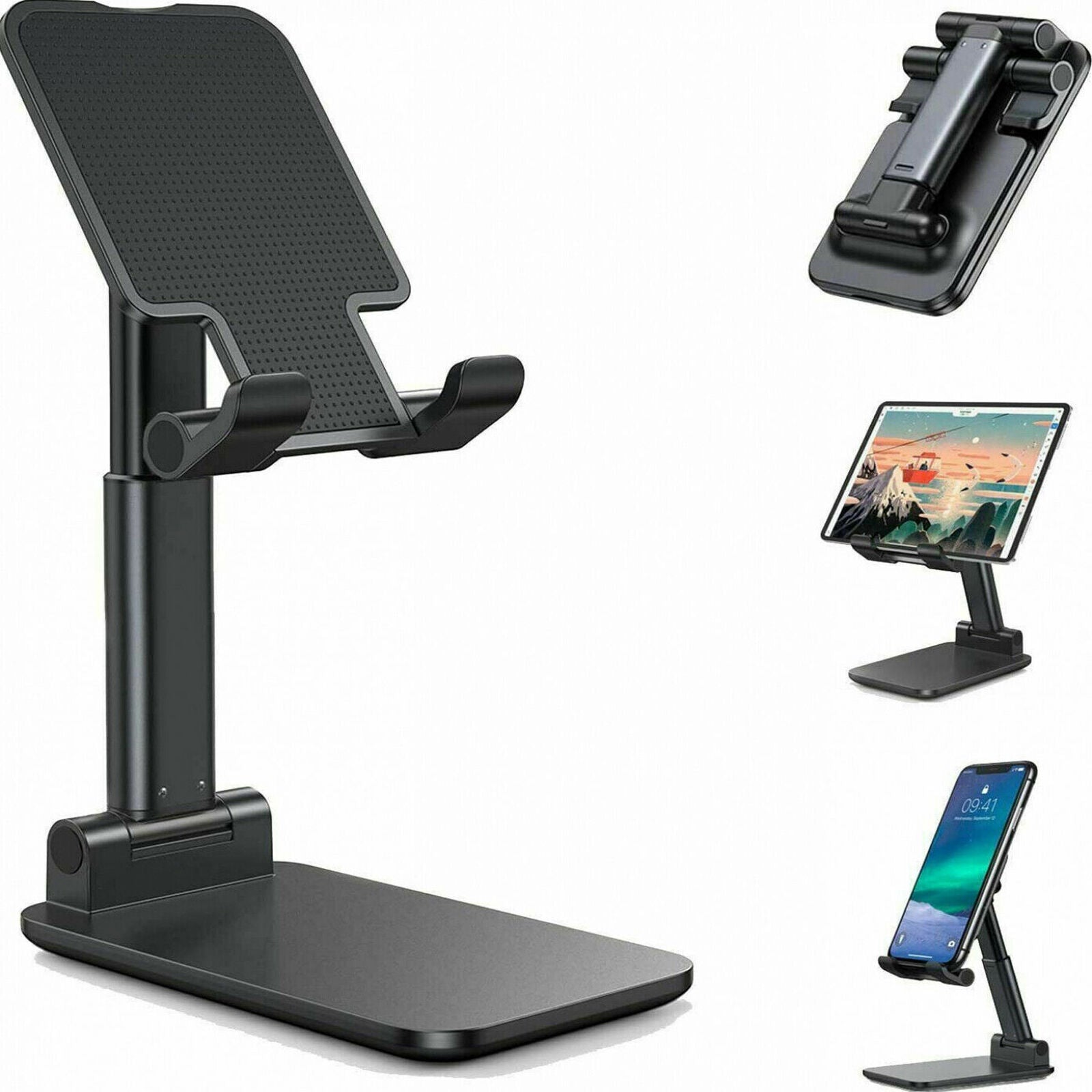 Cell phone stand desktop holder stable base